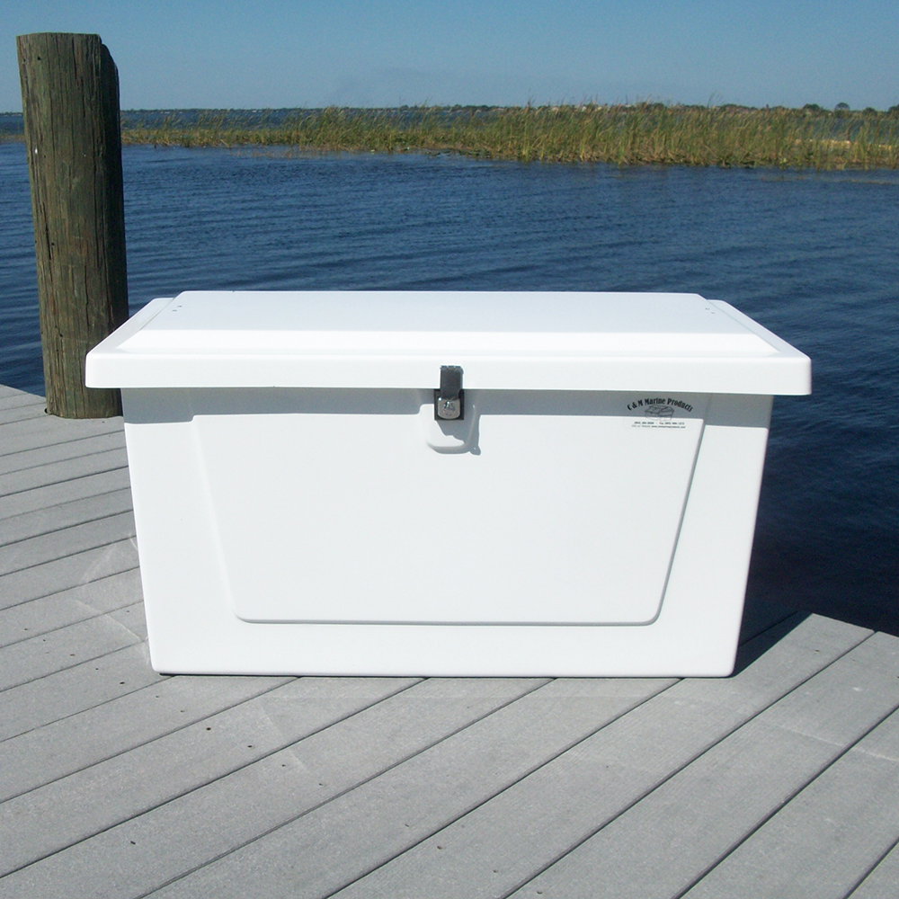 Classic Fiberglass Low Profile Dock Box 40
