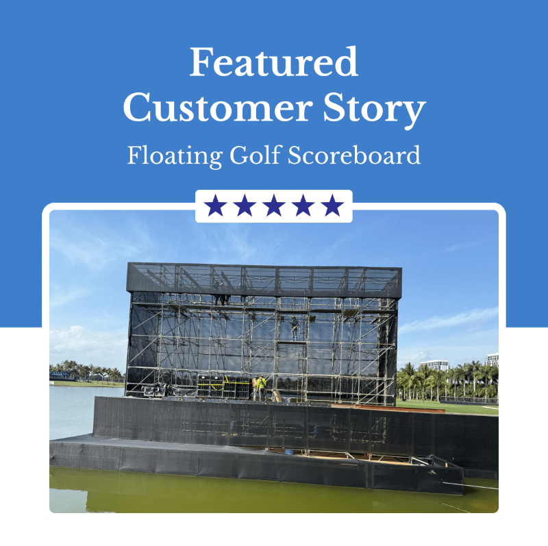 The Biggest Floating Scoreboard We’ve Ever Seen – Dock Builders Supply