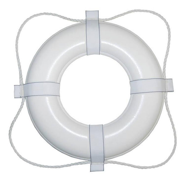 24 in. Soft Skin Life Ring, WHITE
