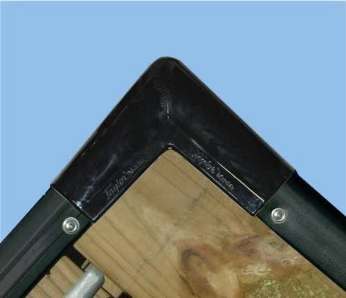 90° Dock Corner 6" x 6" Black PVC