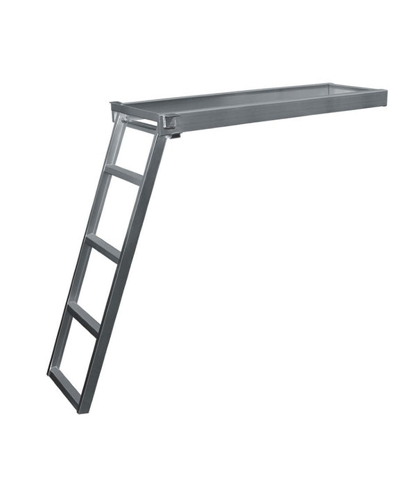 4 Step Round Front Under-Deck Pontoon Ladder