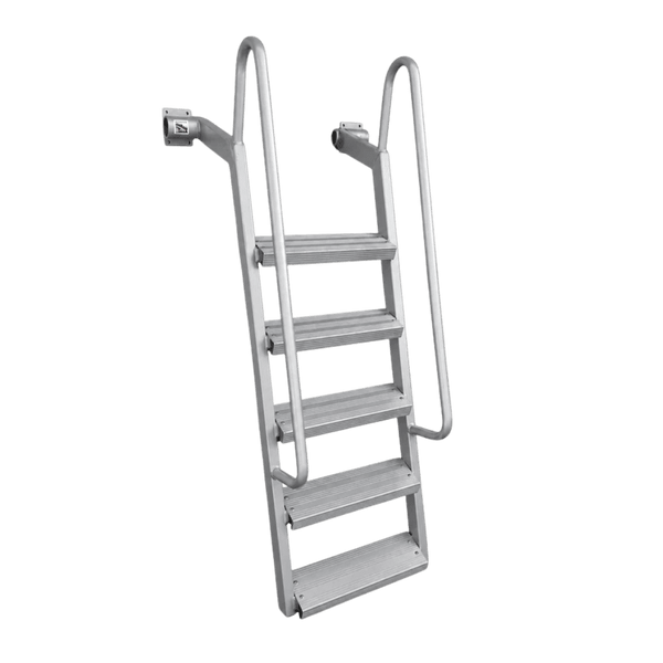 5-Step Wet Steps Dock Ladder – Clear Coat Powder Finish (BOXED)