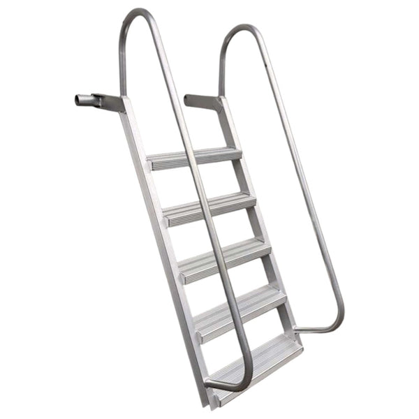 5-Step Wet Steps Dock Ladder – Clear Coat Powder Finish (WELDED)