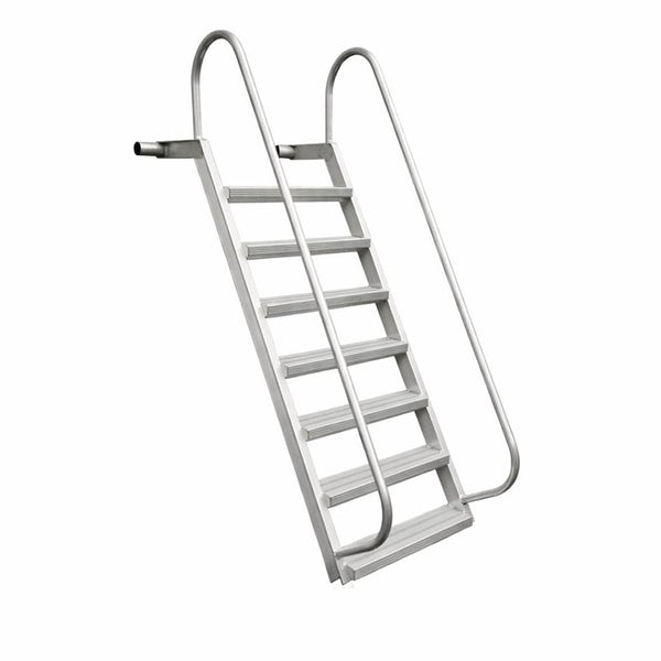 7-Step Wet Steps Dock Ladder – Clear Coat Powder Finish (BOXED)