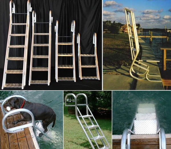 Aqua-Stairs 4 Step Angled Dock Ladders