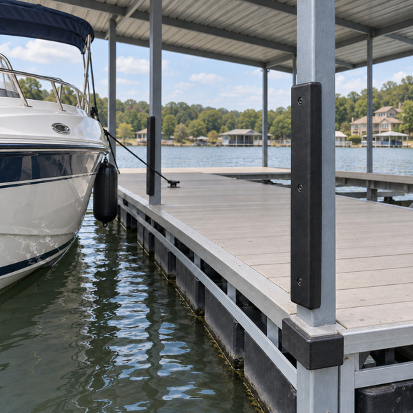 HDP Dock Bumpers, BLACK, SINGLE LIP