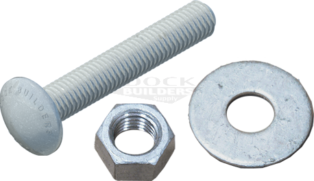 1/2" x 3" Carriage Bolt Set, Galvanized