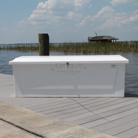 Classic Fiberglass Low Profile Dock Box 71" x 22" x 24"