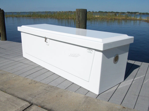 Classic Fiberglass Medium Profile Dock Box 75" x 27" x 26"