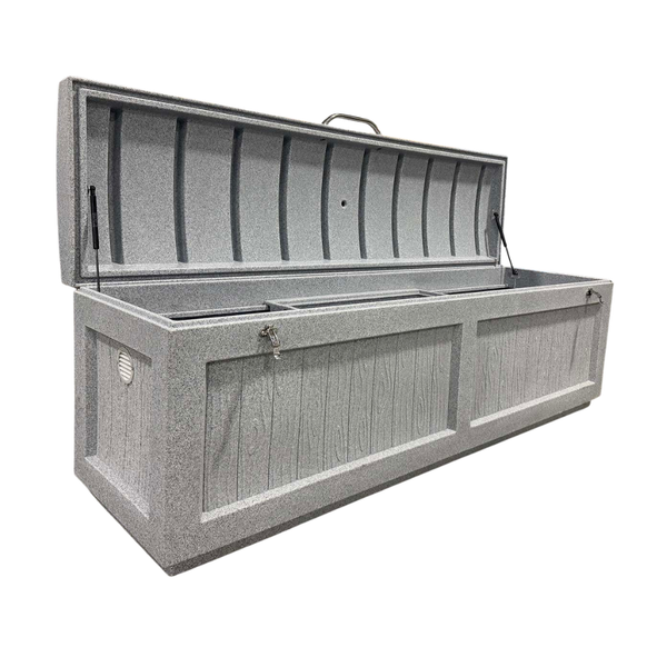 Dock Box Granite Gray 84" x 24" x 28"