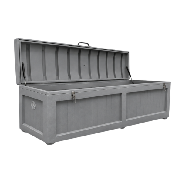 Dock Box Solid Gray 84" x 24" x 28"