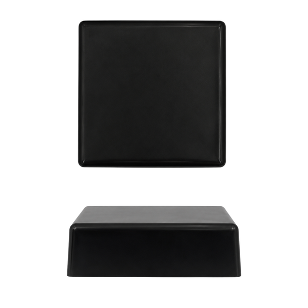 5-1/2" x 5-1/2" Black, Flat, Square, Piling Cap