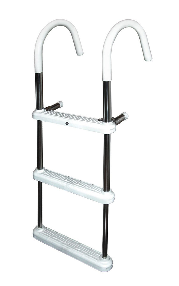 3 Step Anodized Aluminum Gunwale 7 in. Hook Ladder