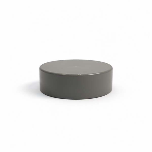 9" Dark Gray, Flat, Round, Piling Cap
