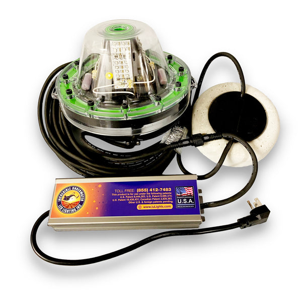 Mega-Watt Underwater Green LED Dock Light, 40' Cord