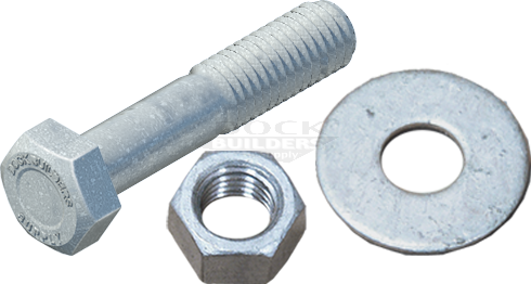 5/8" x 3" Hex Bolt Set, Galvanized