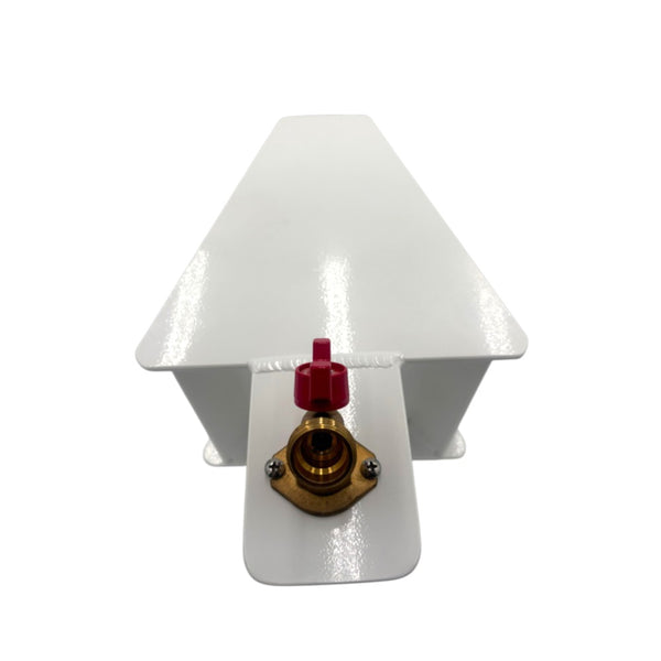 Hose Holder, Powder Coated, White