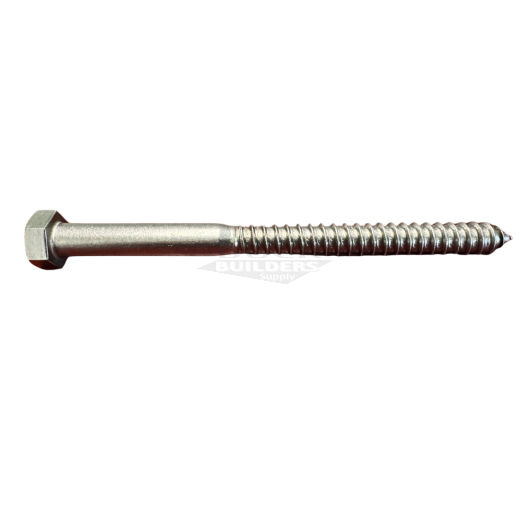 3/8" x 8" Hex Lag Bolt, Stainless Steel