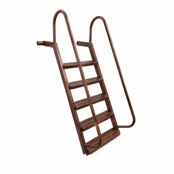 5-Step Wet Steps Dock Ladder – Hammered Copper Vein Powder Coat Finish (WELDED)