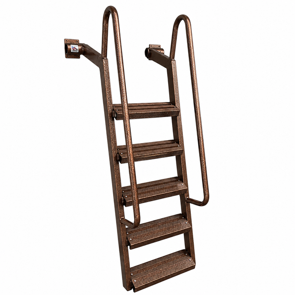 5-Step Wet Steps Dock Ladder – Hammered Copper Vein Powder Coat Finish (WELDED)