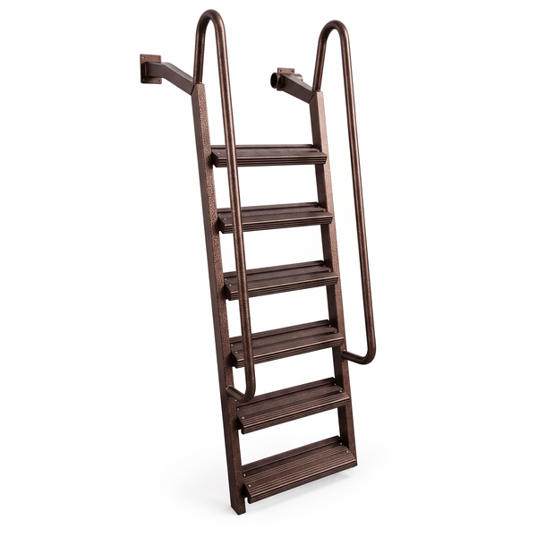 6-Step Wet Steps Dock Ladder – Hammered Copper Vein Powder Coat Finish (BOXED)