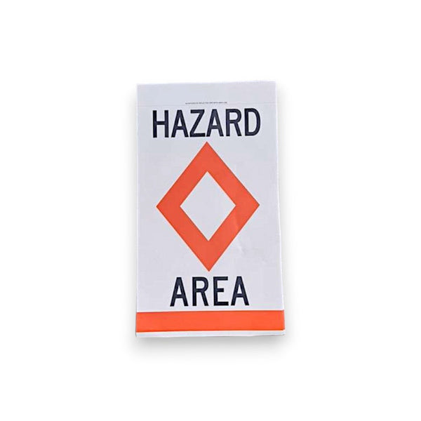 9" HDPE Hazard Area Buoy Label For B961R
