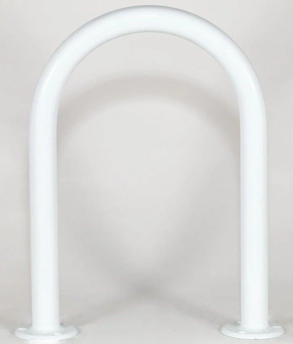 Marine Dock & Boat - 18"" H x 13"" W - Aluminum Handrail - Safety Grab Bar Rail - White Powder Coating