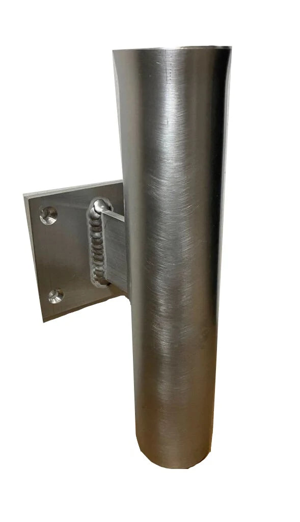 10"" Aluminum Boat Fishing or Pole Rod Holder - FLAT Surface Mount for transom