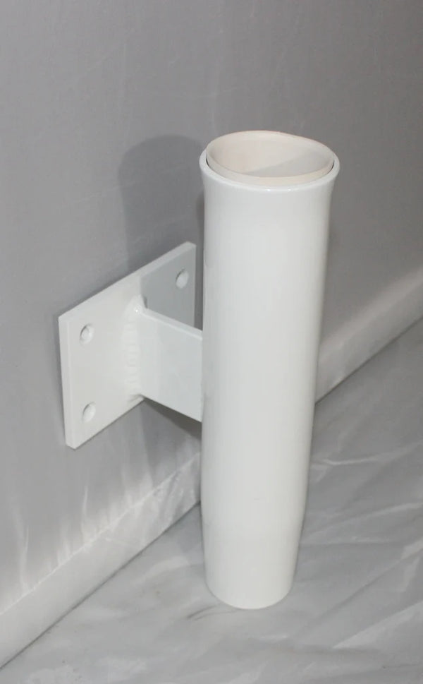 10"" Aluminum Boat Fishing or Pole Rod Holder WITH Liner - FLAT Surface Mount for transom