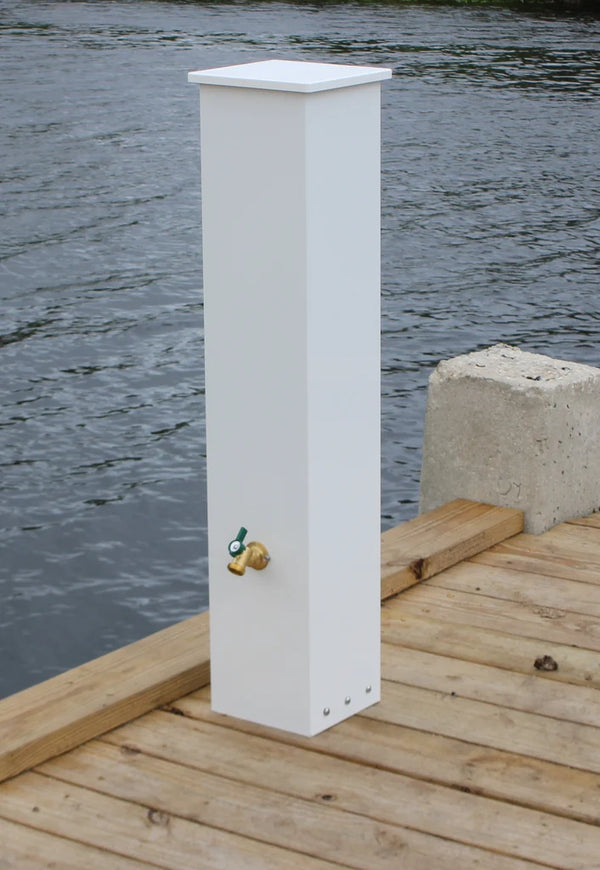 FLUSH WATER & ELECTRIC PEDESTAL 36""H x 6""W x 6""D