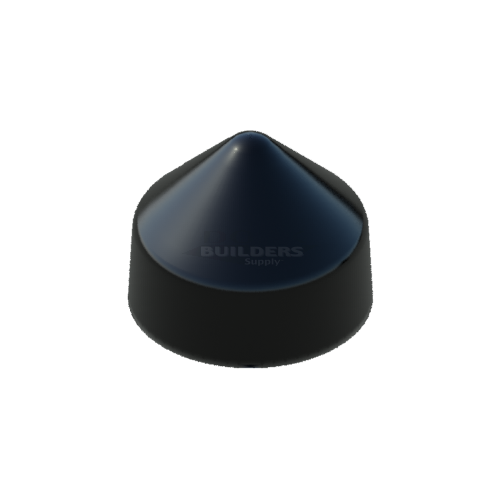 5" Black, Cone, Round, Piling Cap