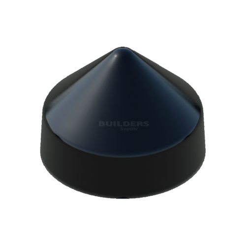 7" Black, Cone, Round, Piling Cap