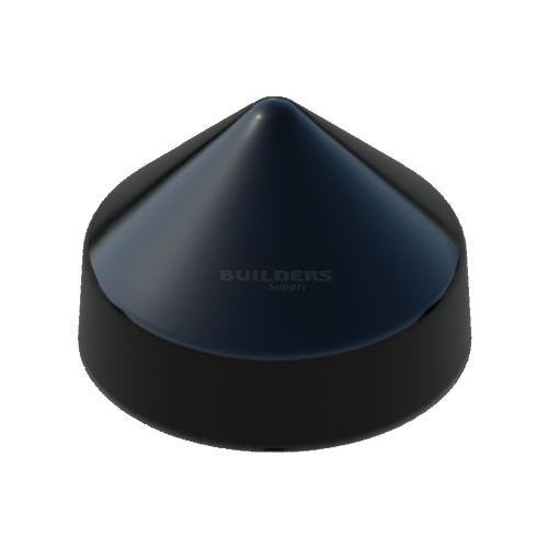 7-1/2" Black, Cone, Round, Piling Cap