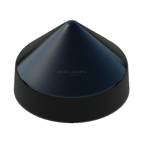 8-1/2" Black, Cone, Round, Piling Cap