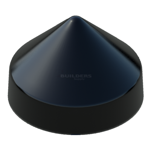 9-1/2" Black, Cone, Round, Piling Cap