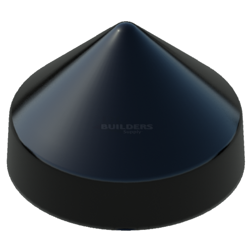 10" Black, Cone, Round, Piling Cap