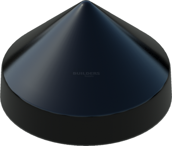 14" Black, Cone, Round, Piling Cap