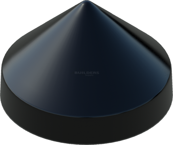 15-1/2" Black, Cone, Round, Piling Cap