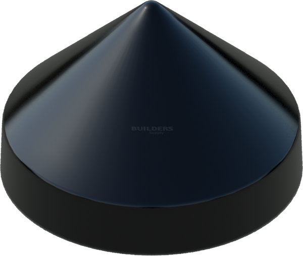 16" Black, Cone, Round, Piling Cap