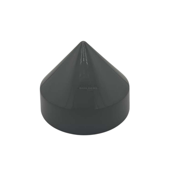 7" Dark Gray, Cone, Round, Piling Cap