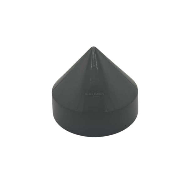 8" Dark Gray, Cone, Round, Piling Cap