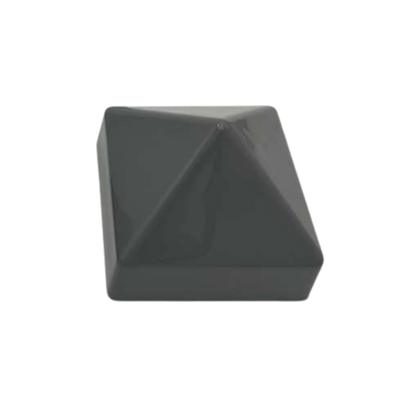 5-1/2" x 5-1/2" Dark Gray, Cone, Square, Piling Cap