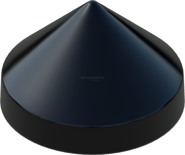 17-1/2" Black, Cone, Round, Piling Cap