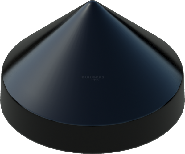 18" Black, Cone, Round, Piling Cap