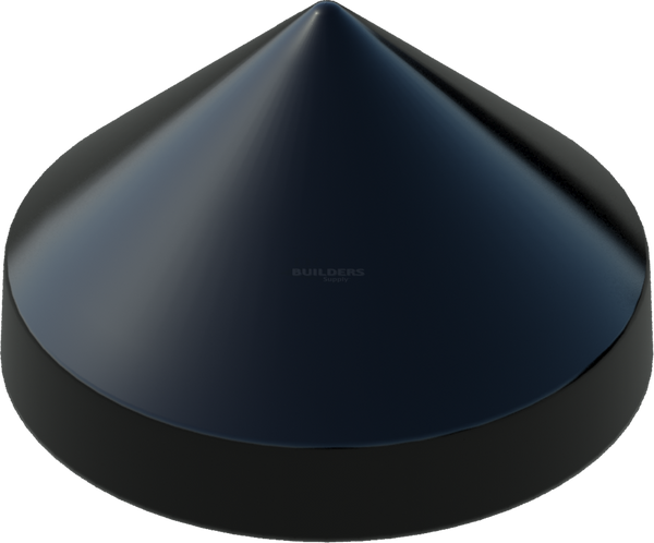 20" Black, Cone, Round, Piling Cap