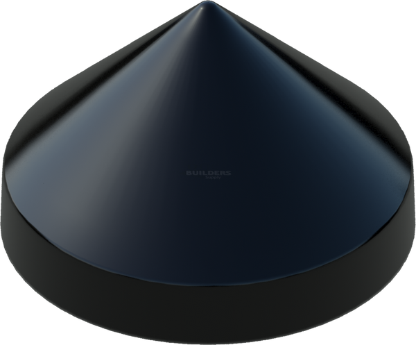 20-1/2" Black, Cone, Round, Piling Cap