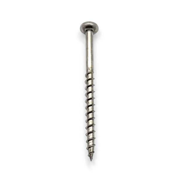 #10 x 2-1/2" 6-Lobe Pan Head Deck Screw, 305 Stainless, T25 Drive (1 piece)
