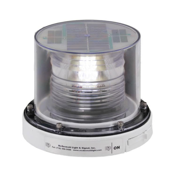 McDermott TopHat Solar Barge Light, White Light, Constant/Steady Light Pattern