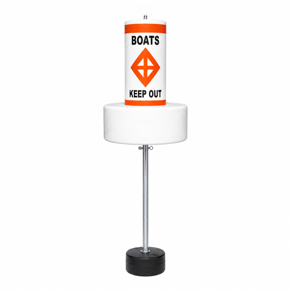 Tough Seal Float Collar Buoys with External Ballast (BOATS KEEP OUT)