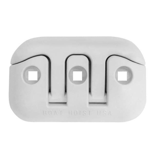 8 in. Aluminum Flip-Up Cleat, WHITE